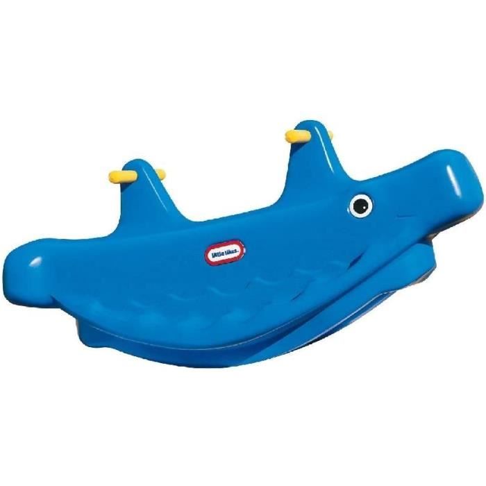 Little Tikes - Baleine Double a Bascule Bleue - Convient pour 1, 2 ou 3 enfants