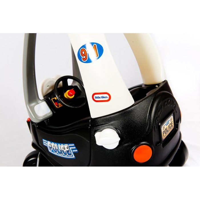 Cozy Coupe - Little Tikes - Police - Voiture enfant - Portes, Klaxon et Plancher a retirer - Des 18 mois