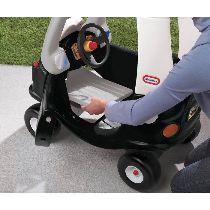 Cozy Coupe - Little Tikes - Police - Voiture enfant - Portes, Klaxon et Plancher a retirer - Des 18 mois