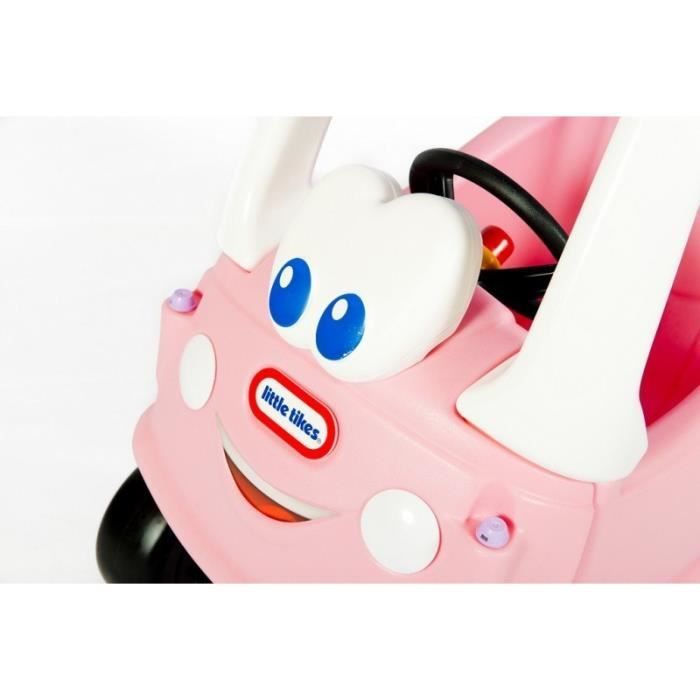 Little Tikes - Cosy Coupe Princesse - Voiture pour enfant - Portes fonctionnelles - Plancher a retirer & 1 klaxon - 18 mois