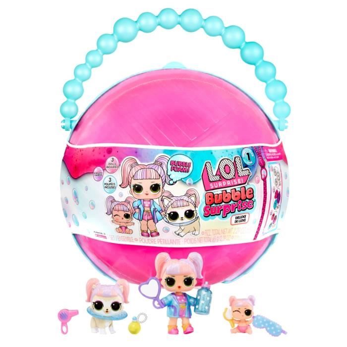 L.O.L. Surprise Bubble Surprise Deluxe - Grand format - 3 figurines + accessoires