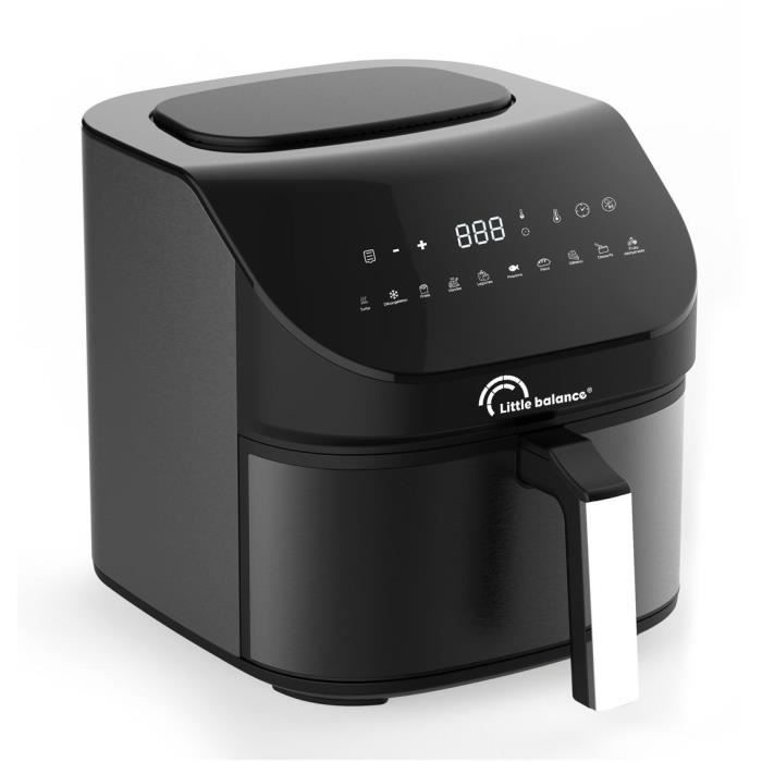 Friteuse sans huile LITTLE BALANCE - Crousty Light XL - Capacité 7L - Jusqu'a 1,3kg de frites - 10 programmes de cuisson - 1600W