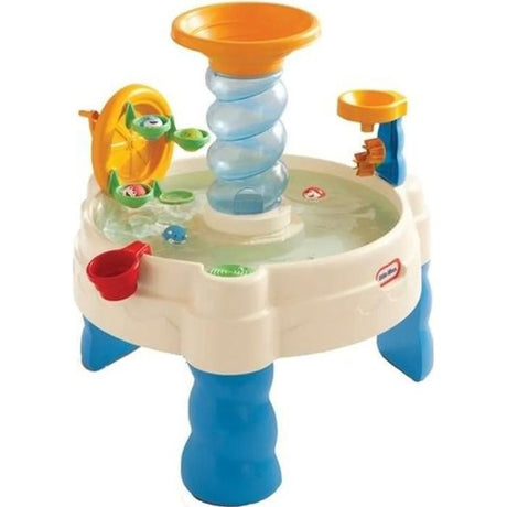 Table de Jeux d'Eau Bleue - LITTLE TIKES - Table d'Eau Spirale - PVC - Roues hydrauliques