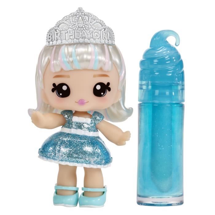 Yummiland - 1 poupée 10 cm et un gloss pailleté a créer - Callie - Goűt gâteau d'anniversaire - Des 4ans