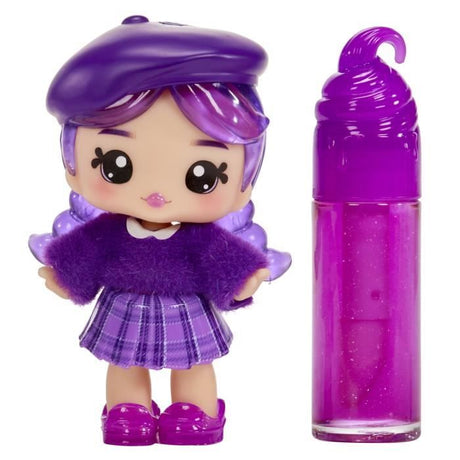 Yummiland - 1 poupée 10 cm et un gloss pailleté a créer - Greta - Goűt Raisin - Des 4ans