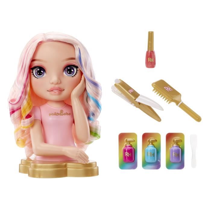 Rainbow High - Tete a coiffer Bella - 33cm - Colore ongles et cheveux - Des 4 ans