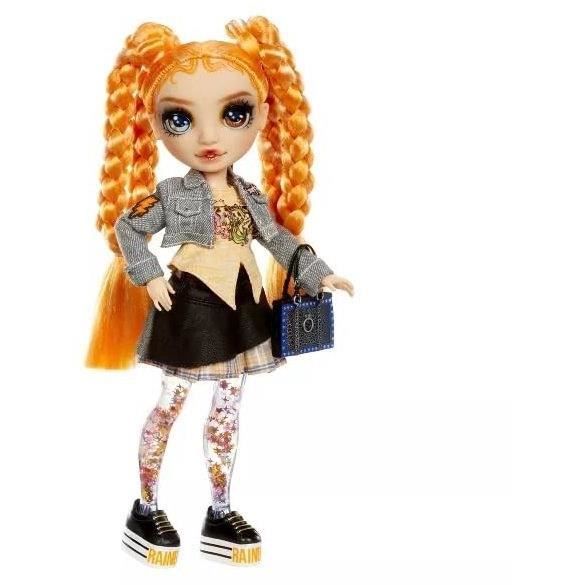 Rainbow High - Sparkle & Shine - PoupÈe mannequin de 27cm - Orange - Jambes avec liquide pailletÈs - Des 4ans