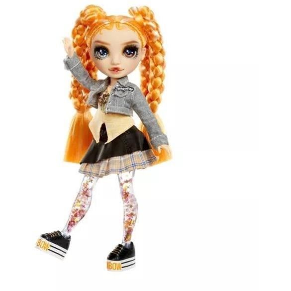 Rainbow High - Sparkle & Shine - PoupÈe mannequin de 27cm - Orange - Jambes avec liquide pailletÈs - Des 4ans