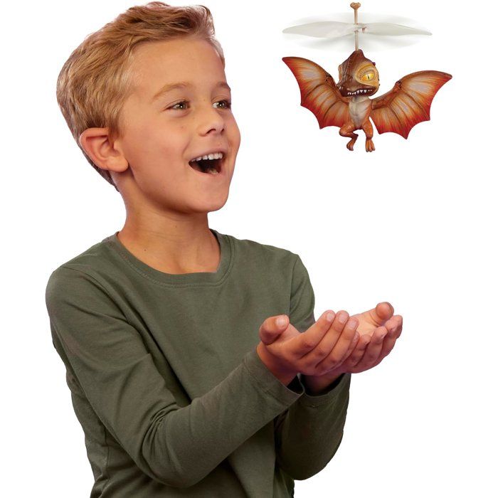 MGA Entertainment - GrossMos flying dino rouge - Jouets dinosaures interactifs mixte - 3modeles - Des 6 ans