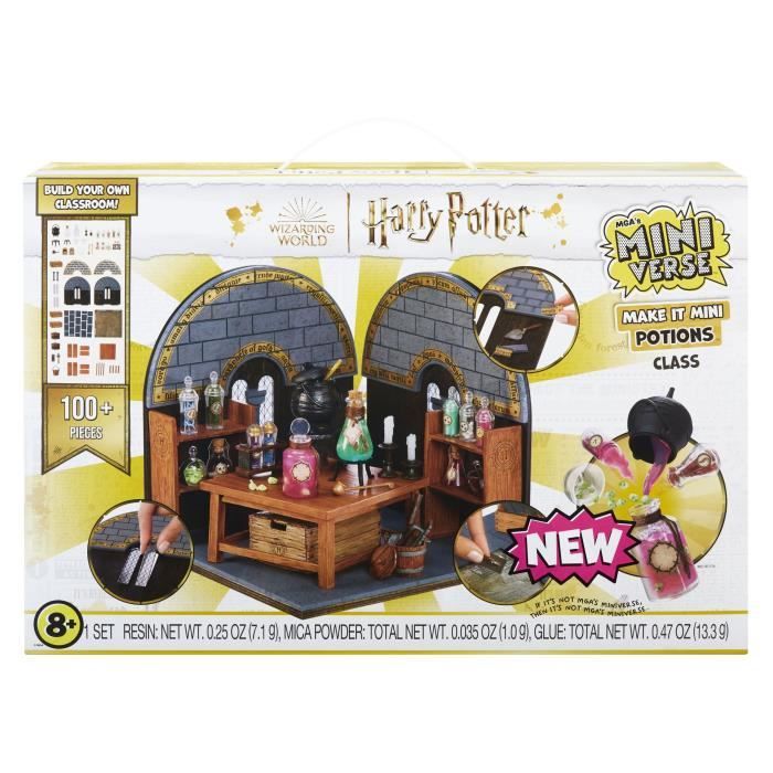 MGA Miniverse - Harry Potter - Jeu Créatif - Mini Set classes des potions Poudlard - Loisirs créatif et décoratif en résine