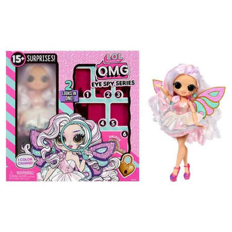 L.O.L. Surprise! - OMG Eye Spy Series - Fairy - 1 Poupée, Vetements, Accessoires, Indices a Résoudre, Surprises a Découvrir