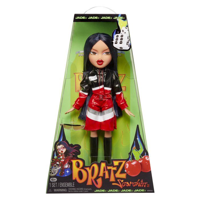 BRATZ - Bratz Scorchin' Jade - 1 poupée Mannequin - Tenue et Accessoires - Poupées inspirées de la Moto - Des 6 ans