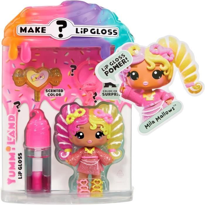Yummiland Lip Gloss Doll - Color Change Combo - Mila Mallows