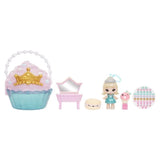 Yummiland Beauty Bag Playset + Lip Gloss Doll - Cupcake Bag - avec Callie Birthday Cake Exclusive, Vernis + Stickers a Ongles, 4 ans