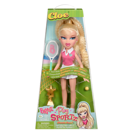 BRAT- Bratz Play Sportz - Cloé - Poupée mannequin joueuse de Tennis