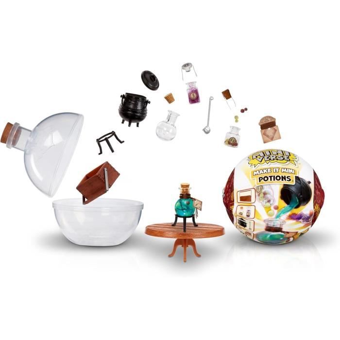 MGA Miniverse - Harry Potter - Jeu Créatif - Potions emblématiques - Loisirs créatif et décoratif en résine - Non Comestible - 8 ans
