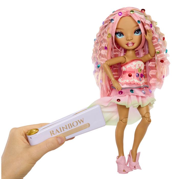 Rainbow High - Poupée Mannequin Be Dazzling - Adeline Rose - 28 cm - Pierres précieuses scintillantes et accessoires inclus
