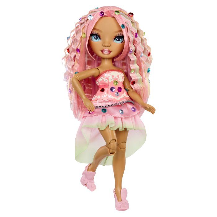 Rainbow High - Poupée Mannequin Be Dazzling - Adeline Rose - 28 cm - Pierres précieuses scintillantes et accessoires inclus