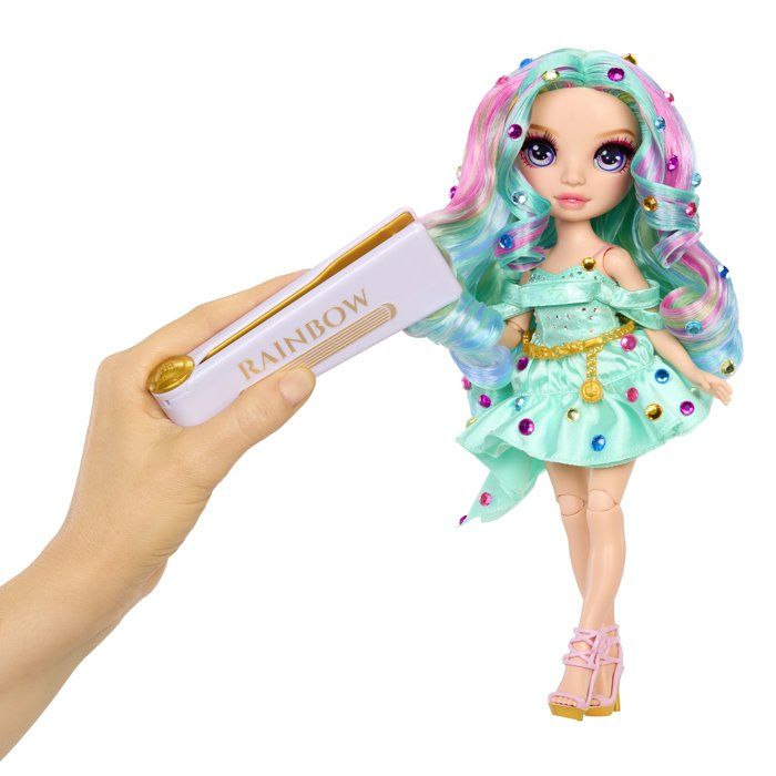 Rainbow High - Poupée Mannequin Be Dazzling - Celine Turquoise - 28 cm - Pierres précieuses scintillantes et accessoires inclus