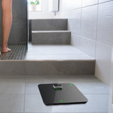 LITTLE BALANCE 8276 Kinetic Premium, Pese-personne sans pile, Rechargeable par son bouton Little Balance, 180 kg / 100 g, Noir