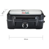 Gaufrier LITTLE BALANCE - Speed'n Mixt - 2 Plaques Interchangeables - Ouverture 180°C - 1200 W