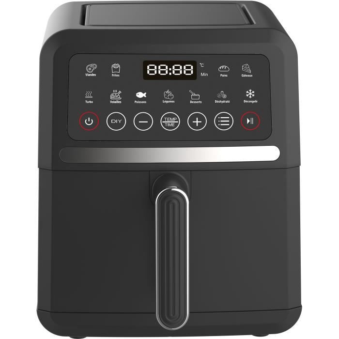 Friteuse sans huile LITTLE BALANCE - Crousty Light - Capacité 5L - Jusqu'a 0,9kg de frites - 12 programmes de cuisson - 1500W