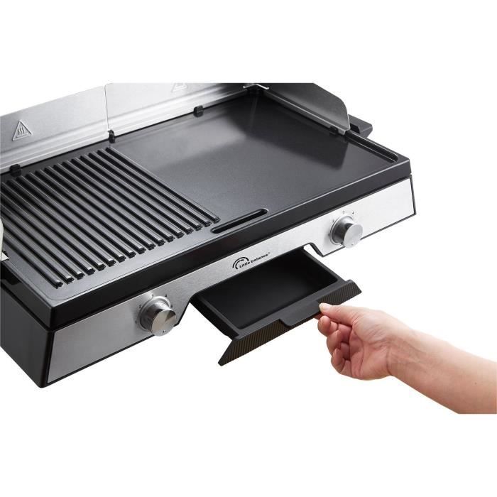 Plancha électrique LITTLE BALANCE - 8735 - Surface cuisson 50x30cm - Revetement microcéramique sans PFAS - 2200W