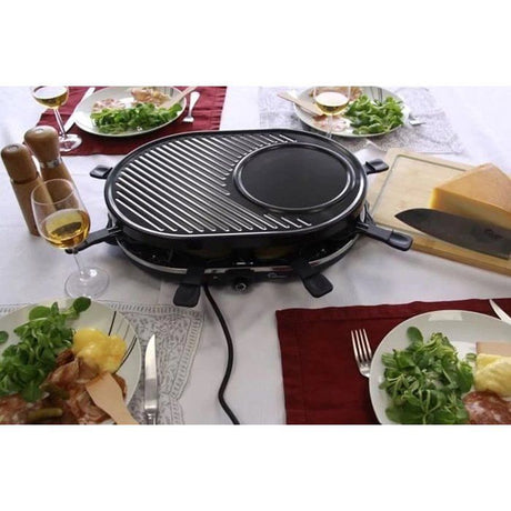 Appareil a raclette 3-en-1 - LITTLE BALANCE - Multi Cheese - 8 personnes - 1200 W - Bleu nuit