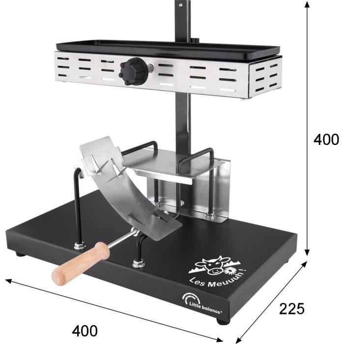 Appareil a raclette LITTLE BALANCE - Savoyarde Demi Meule - Jusqu'a 6 personnes - Design Meuuuh - 850W