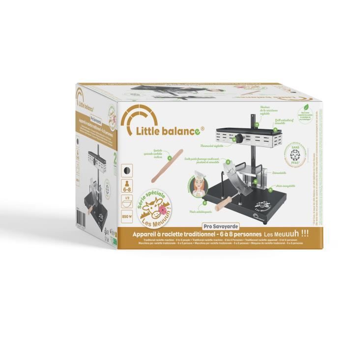 Appareil a raclette LITTLE BALANCE - Savoyarde Demi Meule - Jusqu'a 6 personnes - Design Meuuuh - 850W