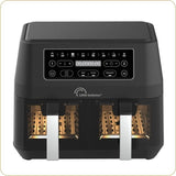 Friteuse sans huile LITTLE BALANCE - Crousty Light Duo - Double cuve 9L - Jusqu'a 1,8kg de frites - 9 programmes de cuisson - 2460W