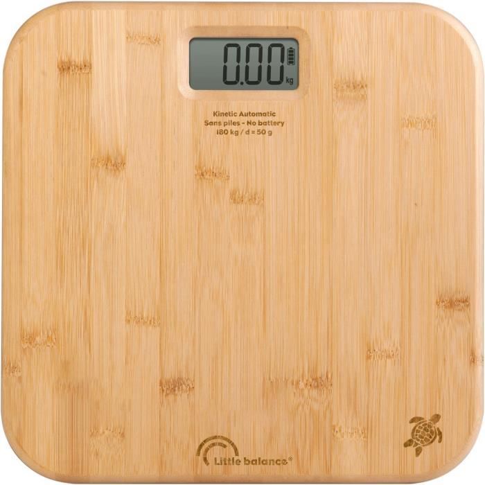 Pese-personne - LITTLE BALANCE - Kinétic automatique - Bambou