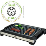 Barbecue électrique LITTLE BALANCE - Easy Nopifas - Surface de cuisson 38 x 25 cm - Revetement microcéramique sans PFAS - 2000W