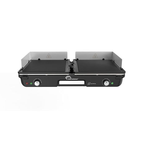 Plancha électrique - LITTLE BALANCE - Dual 2000 Nopifas - 2000 W - 2 zones indépendantes - Sans PFAS - Noir