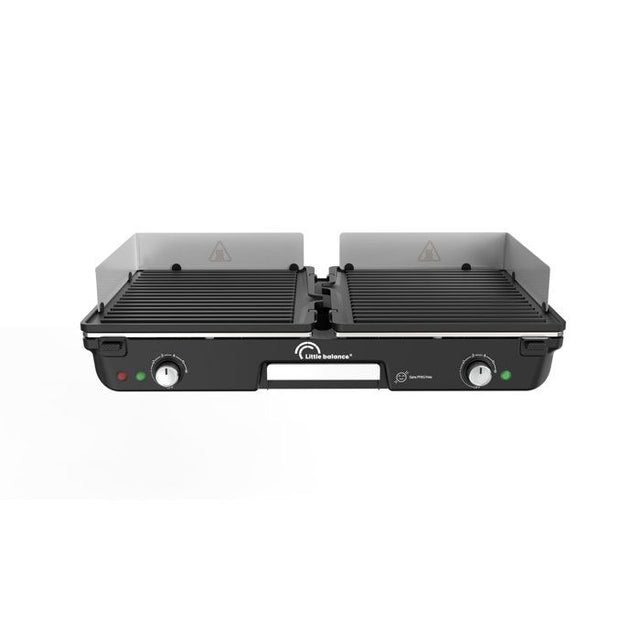 Plancha électrique - LITTLE BALANCE - Dual 2000 Nopifas - 2000 W - 2 zones indépendantes - Sans PFAS - Noir