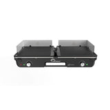Plancha électrique - LITTLE BALANCE - Dual 2000 Nopifas - 2000 W - 2 zones indépendantes - Sans PFAS - Noir