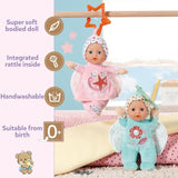 Baby Born - 2 Poupées chiffons Anges - 18cm - Peut se fixer - Hochet intégré - Tout doux - A partir de 0 mois