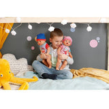 Poupon - BABY BORN - Jonas - 10 fonctions réalistes - 10 accessoires - Bleu et Rouge - 43cm - Des 3 ans