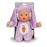 Poupon - BABY BORN - Poupon Lapin - Petites oreilles douces et poches pour les doigts - 26 cm - Nouveau-né