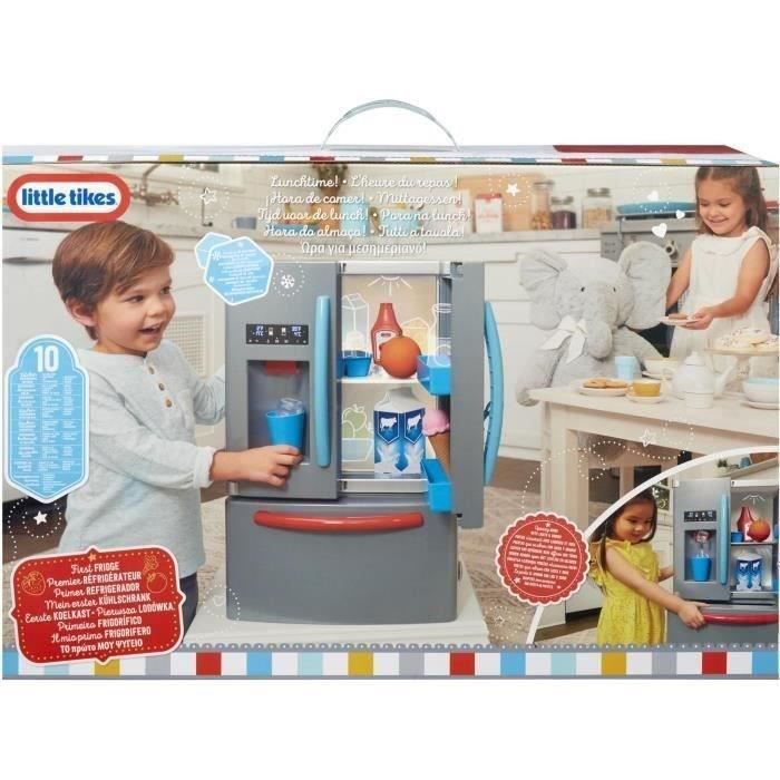 Little Tikes - Mon 1er frigo - Jeu d'imitation - Distributeur de glaçons réaliste - Lumieres et bruits réalistes - Nourritures et bo