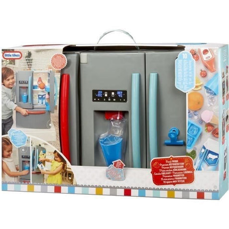 Little Tikes - Mon 1er frigo - Jeu d'imitation - Distributeur de glaçons réaliste - Lumieres et bruits réalistes - Nourritures et bo