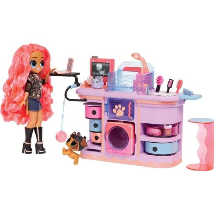 L.O.L. Surprise OMG - Cabinet de Vétérinaire | Rescu Vet Set - Poupée exclusive + 2 animaux et accessoires -  Des 4 ans.