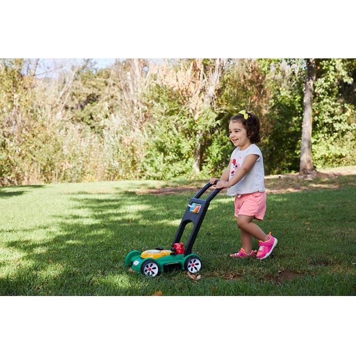 Little Tikes - Tondeuse a Gazon pour enfant - Nombreuses fonctions - Fonctionne sans piles - Des 18 mois