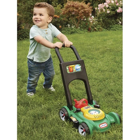 Little Tikes - Tondeuse a Gazon pour enfant - Nombreuses fonctions - Fonctionne sans piles - Des 18 mois