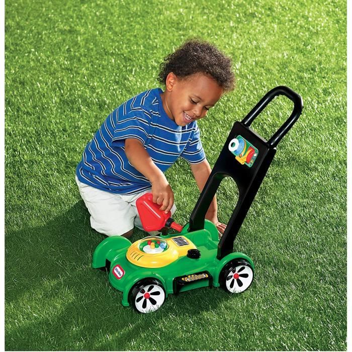Little Tikes - Tondeuse a Gazon pour enfant - Nombreuses fonctions - Fonctionne sans piles - Des 18 mois