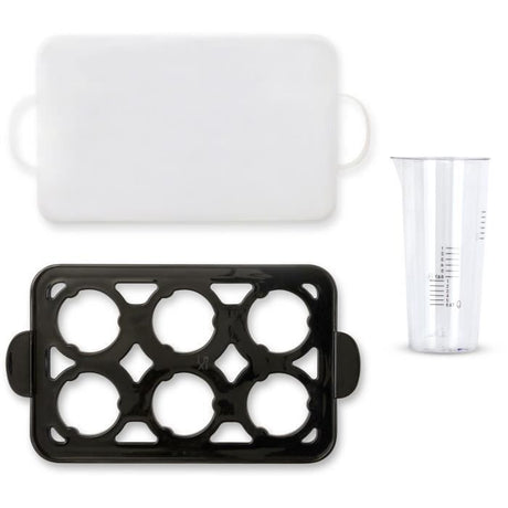 Cuiseur a oeufs - LIVOO - DOC290 - 400W - 6 oeufs - Acier inoxydable - Maintien au chaud - Support a oeufs, couvercle et verre doseur