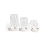 Set de 3 bocaux sous vide - LIVOO - MEN401 - 400 ml, 800 ml, et 1,2 L - Verre borosciliate - Compatible congélation