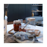 Set de 3 bocaux sous vide - LIVOO - MEN401 - 400 ml, 800 ml, et 1,2 L - Verre borosciliate - Compatible congélation