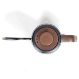 Bouilloire col de cygne - LIVOO - DOD206 - 1360 W -1 L - Socle 360° - Noir / Marron
