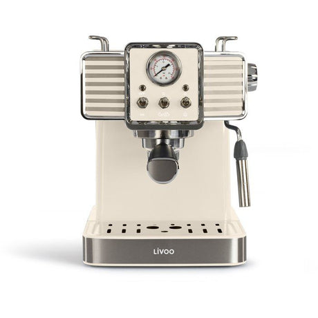 Machine a café expresso - LIVOO - DOD174C - 1350 W - 15 bars - Creme